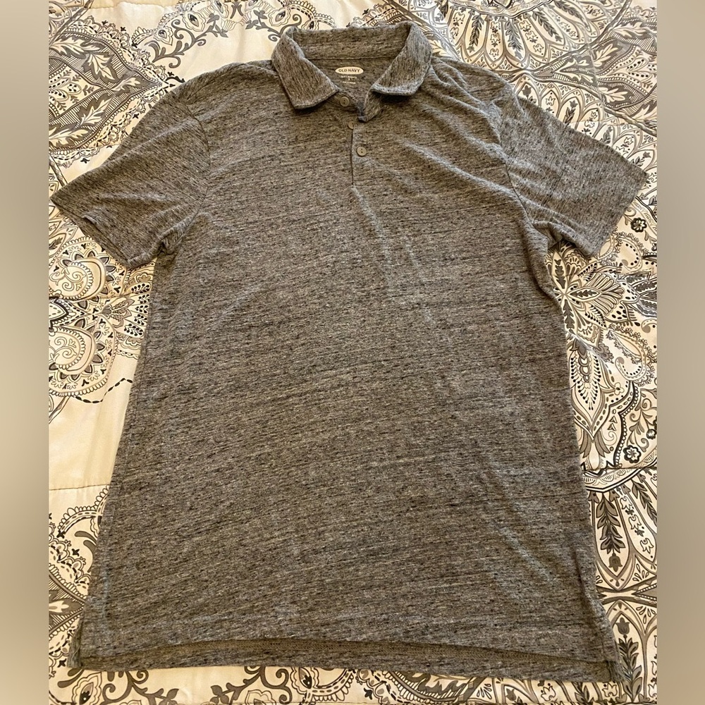 Old Navy Gray Polo Shirt